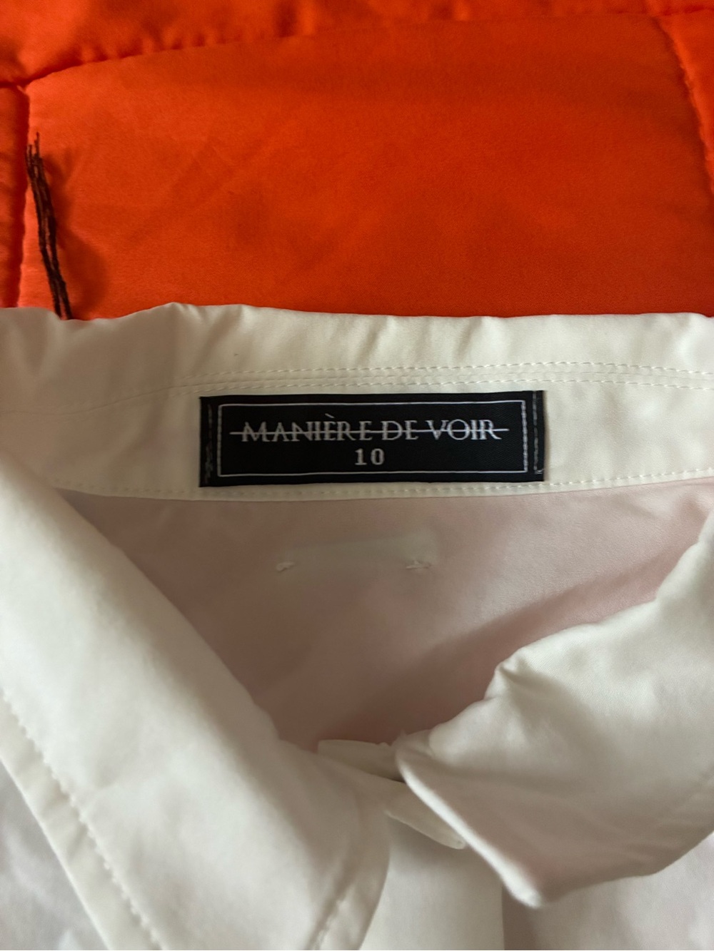 Maniere De Voir Womens Shirt Dress 10 Embroidered - Picture 3 of 7